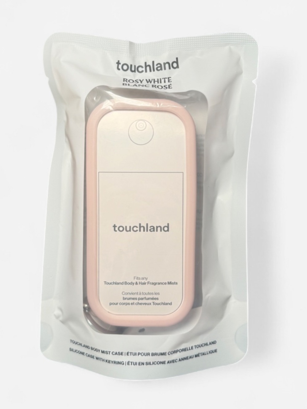 Touchland Case Rosy White Portable Handheld Mist and Fragrance Case NWT
